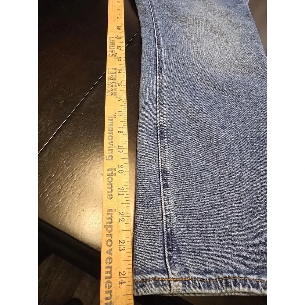 J.Crew Re-Imagined Mid-Rise Flare Crop Jeans‎ Size 31 Blue Wash Sustainable